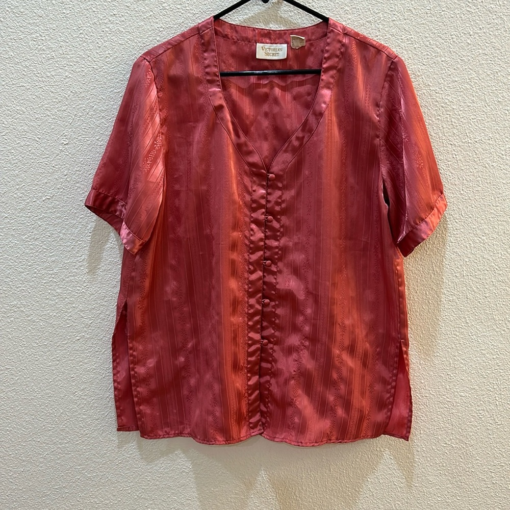 Vintage Victorias Secret Gold Label Pajama Top M